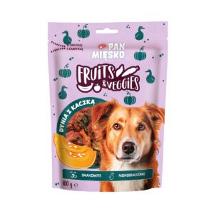 Pan Mięsko Fruits & Veggies Bundeva s patkom – poslastica za pse (100 g)