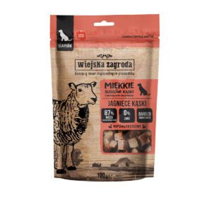 Wiejska Zagroda Janjetina kockice – meka poslastica za pse (100 g)