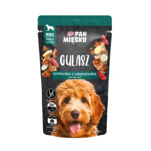 Pan Mięsko Gulaš: govedina sa svinjetinom – mokra hrana za pse (150 g)