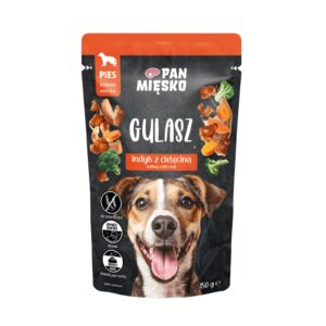 Pan Mięsko Gulaš: puretina s teletinom – mokra hrana za pse (150 g)